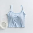 thumbnail image 2 of hotojiny Camisole Tops for Women Summer Crop Tank Top Cute Square Neck Spaghetti Strap Sleeveless Shirts with Built in Bra, 2 of 7