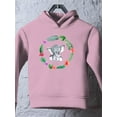 thumbnail image 3 of Elephant With Plant Circle Hoodie Toddler -Image by Shutterstock,  5 Toddler, 3 of 4