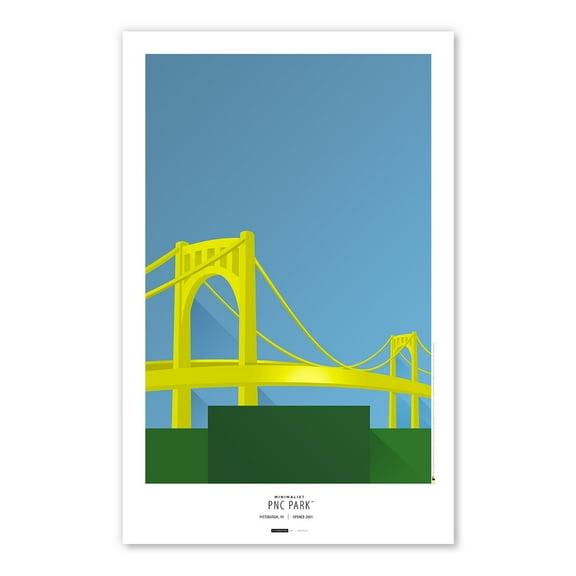 Pittsburgh Pirates PNC Park 11x17 Minimalist Poster Print