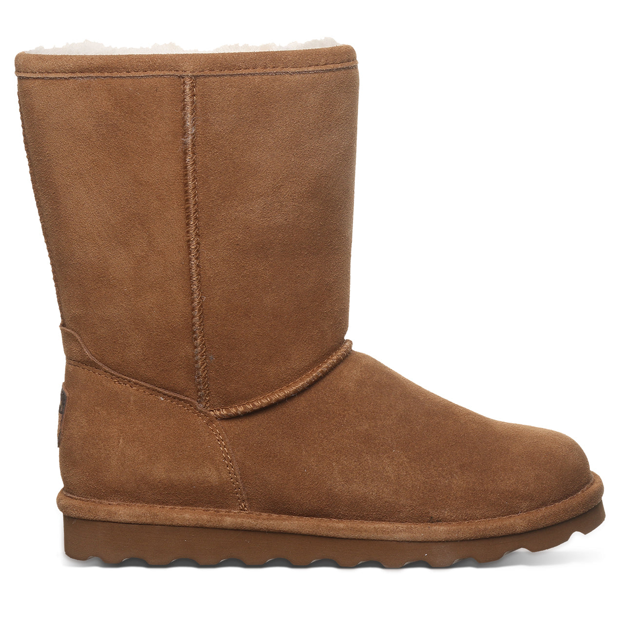 BEARPAW Women's Elle Short Hickory Size 9 | Classic Suede Pull On Fashion Boot | Cozy Winter Boots for Women