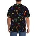 thumbnail image 3 of Balery Cartoon Pride Lgbt Camisa Casual de Manga Corta con Botones para Hombre, Texturizada, Estilo Cubano, para Playa, Verano-Large, 3 of 5