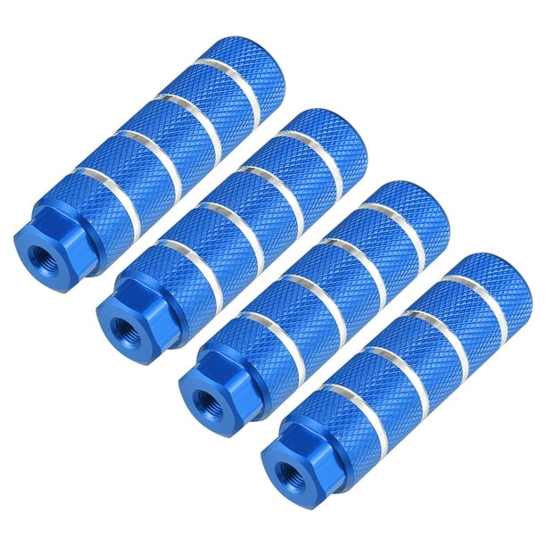 4uds BMX MTB Bicicleta Trasera Pie Clavijas Reposapiés Ajuste 3/8 Pulgada Ejes Azul