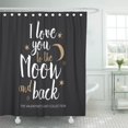 thumbnail image 1 of ABPHQTO Te Amo hasta la Luna y Espalda Cortina de Ducha Romántica de Poliéster 152x180 cm ABPHQTO  PKNMT60x72Shower-2291, 1 of 2