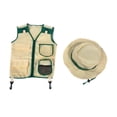 thumbnail image 2 of Disfraz de chaleco y sombrero Baoblaze para niños juego de rol aventura al aire libre, 2 of 8