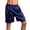 Navy, variant on WIZUTIZ Men's Casual Satin Solid Soft Breathable Elastic Waist Shorts Pajama Sleep Summer Lounge Shorts