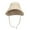 Beige, variant on Tosmy Baby Sun Hat Toddler Bucket Hat Solid Color Kids Beach Hats Wide Brim Outdoor Play For Boy And Girl Funny For 2-7 Years