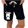 thumbnail image 1 of Pantalones cortos de cintura elástica con bolsillo informal estampado de moda para mujer Fridja fhjkhfk457711, 1 of 8