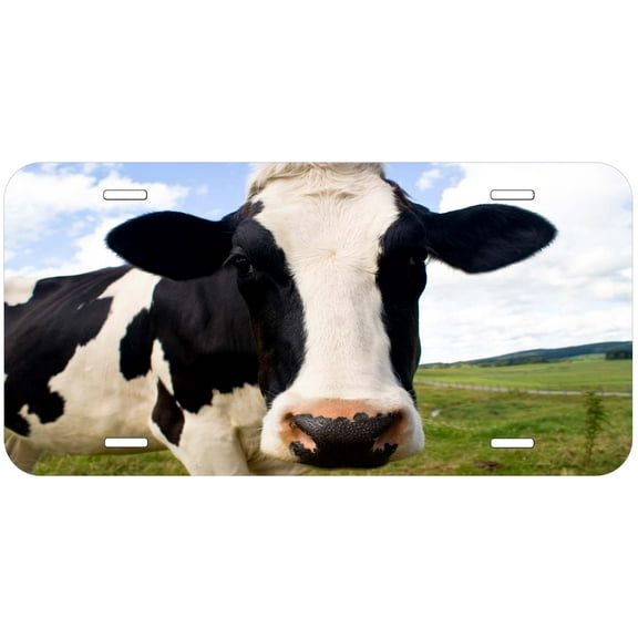 Cow TAG01 Novelty Car Auto License Plate
