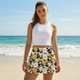 thumbnail image 5 of Xoenoiee Daisy Flower Print Women's Pleated Tennis Skirts with Pockets Athletic Golf Skorts Skirts for Workout Running Pickleball, Size S, 5 of 7