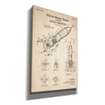 thumbnail image 2 of Epic Graffiti "Rocket Ship Blueprint Patent Parchment" Giclee Canvas Wall Art, 12"x18", 2 of 3