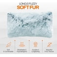 thumbnail image 4 of Cheer Collection Shaggy Long Hair Throw Pillows - Super Soft and Plush Faux Fur Lumbar Accent Pillows - 12 x 20 - Set of 2, 4 of 8