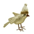 thumbnail image 2 of Gallerie II 31452857 5 in. Gold Bird Wearing Knitted Winter Hat Christmas Ornament, 2 of 2