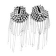 thumbnail image 2 of TISHITA 1 Paire Femmes Hommes Épaulette à Pompon en Cristal Rivet Épaule Planche Marque -, 2 of 8