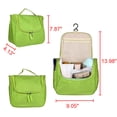 thumbnail image 3 of Travel Cosmetic Bag Toiletry Case Wash Organizer Storage Hanging Pouch Green, 3 of 9