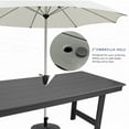 thumbnail image 4 of Mosbrisa HDPE Patio Dining Set, Poly Lumber Table and Chair, with Umbrella Hole, for Outdoor, Garden, Yard, Lawn (5 Piece - 70.7'' Table), 4 of 8
