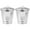 Silver, variant on Qumonin 2pcs Mini Galvanized Compost Bucket with Lid - Silver
