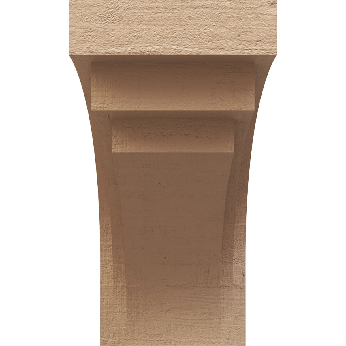 11"W x 22"D x 22"H Classic Rockford Rough Cedar Woodgrain TimberThane Corbel, Primed Tan