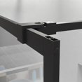 thumbnail image 6 of Resenkos34" Shower Screen Door Walk-In Wet-room, 3-panel Style, Tempered Glass, Black Paint Aluminum Frame, Black, 6 of 7