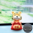 thumbnail image 3 of 2 adornos de muñeca con cabeza móvil para salpicadero de coche Macarena Estatuilla de tigres, 3 of 7