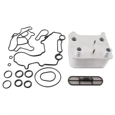 Mishimoto MMOC-F2D-03 Replacement Oil Cooler, Compatible with Ford Powerstroke 6.0L, 2003-2007