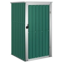 vidaXL Tool Shed Outdoor Storage Shed with Lockable Door Galvanized Steel