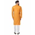 thumbnail image 3 of Mens Designer Wear Indian Linen Bollywood Achkan Pathani Style Kurta Pyjama Set, 3 of 4