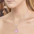 thumbnail image 4 of Rose Quartz Women Jewelry 925 Sterling Silver Pendant, 4 of 7