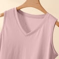 thumbnail image 4 of Gytharion Pj Tank Tops for Women Plus Size Summer Solid Casual Sleepshirt Fashion Loose Sleeveless V-Neck Pajama Shirt Soft Comfy Modal Loungewear, 4 of 6