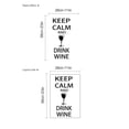 thumbnail image 4 of Adhesivo de pared Keep Calm and Drink Wine (PVC, 28 x 58 cm), 4 of 4