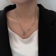 thumbnail image 3 of Collar largo Y2k con nudo ajustable y extraíble, estilo sencillo, accesorios de moda para mujer, regalo --- Código de modelo 30203, 3 of 5