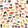 thumbnail image 2 of Juguete de animal, 64 paquete mini modelos de animales de plástico salvaje kit juguetes, jóvenes animales real KarberDark KarberDark, 2 of 2
