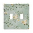 thumbnail image 2 of Dailycode Light Switch Plate Covers 3 Gang Wall Plate Plastics Outlet Covers for Kitchen Home Office Decor Watercolor Chick and Branch, 2 of 8