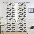 thumbnail image 5 of Blackout Curtains Window Curtain for Bedroom Living Room 1 Panel 82"x42" Shark Silhouettes, 5 of 8