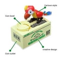 thumbnail image 1 of facefd Cute Cartoon Parrot Eating Coin Money Box Automatic Parrot Piggy Bank Electronic Money Box, 1 of 6