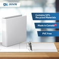 thumbnail image 6 of Davis Group Premium Economy, Angle D Ring, Binder, 6 Pack (White, 2"), 6 of 7