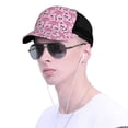 thumbnail image 4 of Lsque Cute Watermelon Flamingo Printed Trucker Hat - Baseball Cap for Men Women - Breathable Mesh Side, Adjustable Fit - for Casual Wear, 4 of 7