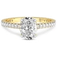 thumbnail image 3 of 2 Carat IGI Certified Oval Shape Lab Grown Diamond Engagement Ring | 14K Yellow Gold | Myra Secret Halo Lab Diamond Ring | FG-VS1-VS2 Quality Friendly Diamonds, 3 of 5