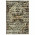 thumbnail image 1 of homeroots home decor 388654 4’x6’ Gray and Ivory Distressed Area Rug, 1 of 1