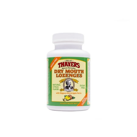 Thayer's Dry Mouth Lozenges, Sugar-Free, Citrus, 100 (Best Lozenges For Dry Cough)