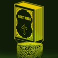 thumbnail image 3 of YSTIAN 3D Bible Night Light Lamp Illusion Night Light 16 Color Changing Table Desk Decoration Lamps Gift Acrylic Flat ABS Base USB Cable Toy, 3 of 4