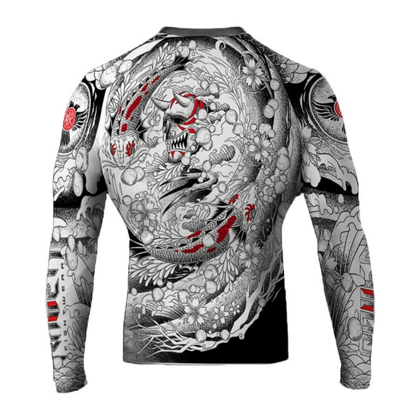 Raven Fightwear Raven Fightwear Men's Irezumi BJJ MMA Rash Guard