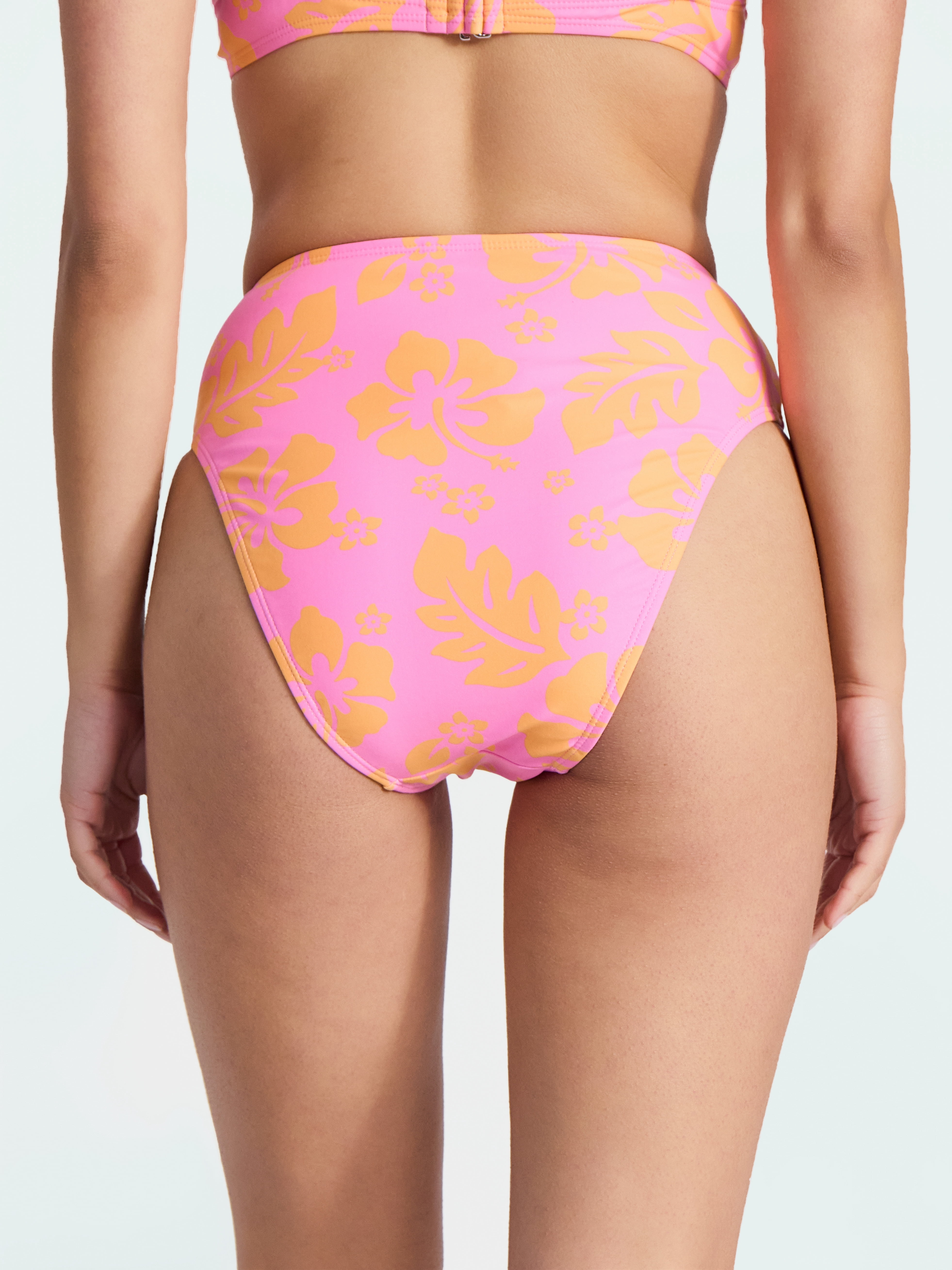 No Boundaries Hibiscus Printed Bikini Bottoms, Women’s