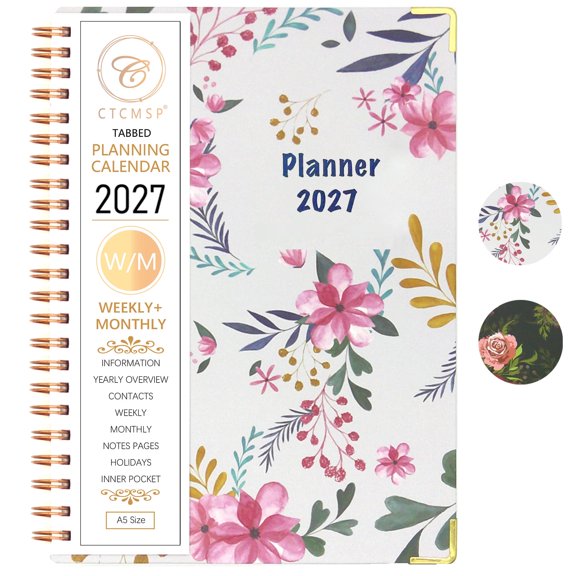 CTCMSP 2026 Planner Calendar Notebook Weekly Monthly Planner 2026 for School Student Teacher Office Supplies-January- December 2026(6.3"X8.5")