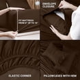 thumbnail image 3 of King Bed Sheet Set Piece Bedding Soft Brushed Microfiber Fabric Shrinkage & Fade Easy Care (), 3 of 6