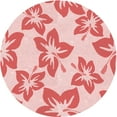 thumbnail image 1 of Ahgly Company Machine Washable Indoor Round Transitional Pink Area Rugs, 6' Round, 1 of 7