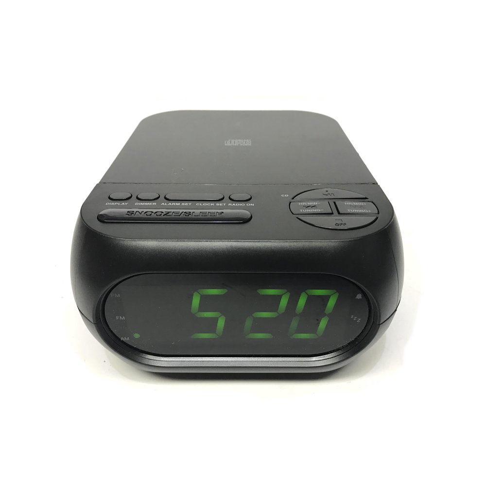 Onn Cd/Am/Fm Alarm Clock Radio With Usb Port To Charge Devices Manufacturer Refurbished