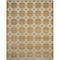SAFAVIEH Martha Stewart Kader Floral Area Rug, Taupe/Cream, 8' x 10'