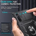 thumbnail image 4 of Case For Samsung S24 S23 Ultra S22 S21 S20 FE Note 20 Plus A54 A53 A33 A52 5G Heavy Duty with Camera 360 Degree Kickstand Cover, 4 of 5