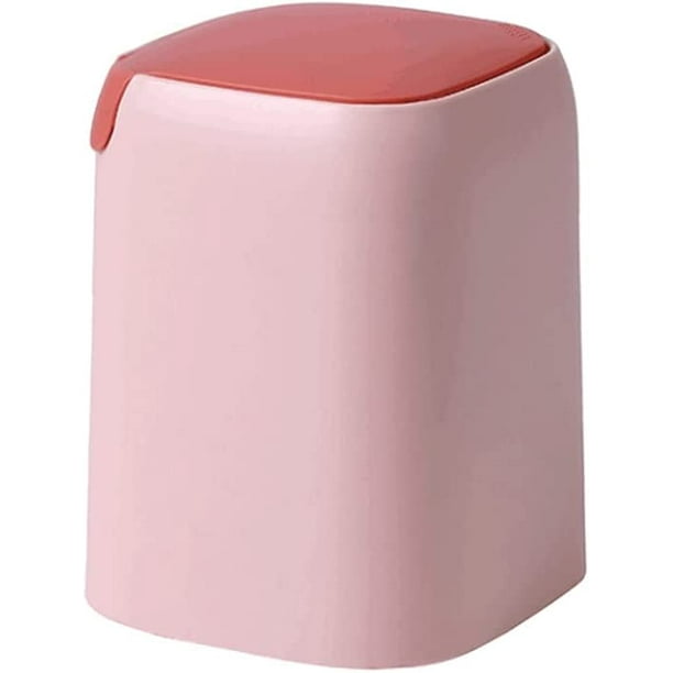 Indoor Trash Cans Swing Top Mini Trash Can With Lid,Countertop Tiny