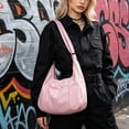 thumbnail image 4 of Bolso tote de pana para mujer, bolso bandolera de gran capacidad para ir al trabajo o a clase – Correa ajustable, bolso de mano versátil con forro para uso diario., 4 of 6